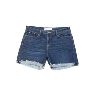 Levi Strauss Signature Mid-Rise 4" Jean Shorts, Size 14, 32 Waist